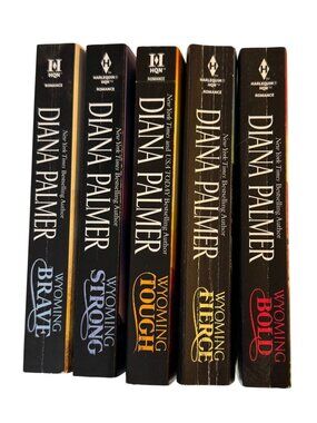 Lot of 5 Diana Palmer Wyoming Men Series Romance Paperbacks Wyoming Brave Strong